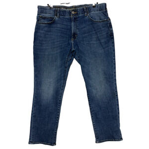 Lee Jeans Mens 38X30 Blue Extreme Motion MVP Straight Fit Tapered Stretch